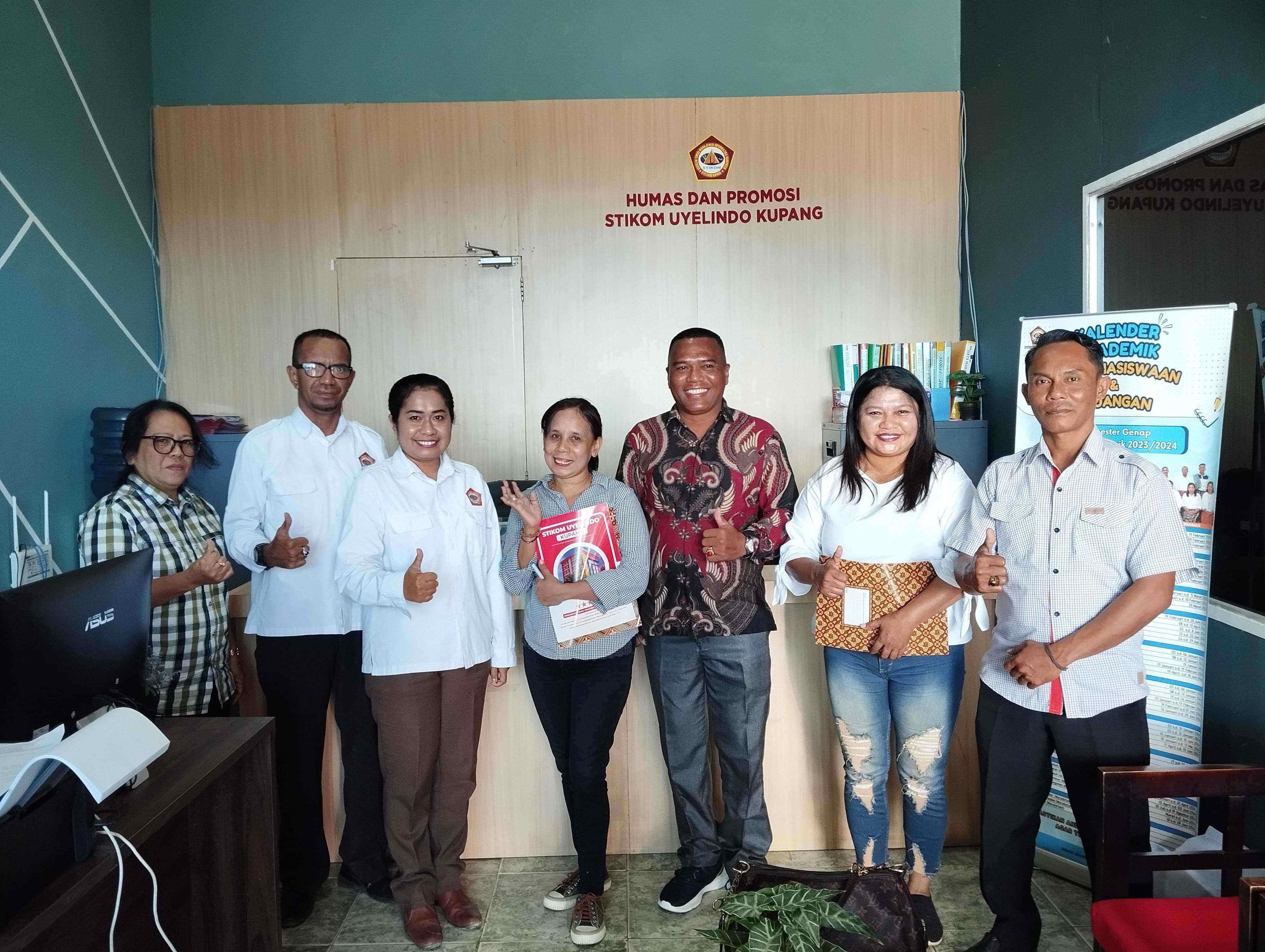 Kunjungan Tim Dinas PPO Kabupaten Rote Ndao ke STIKOM Uyelindo Kupang
