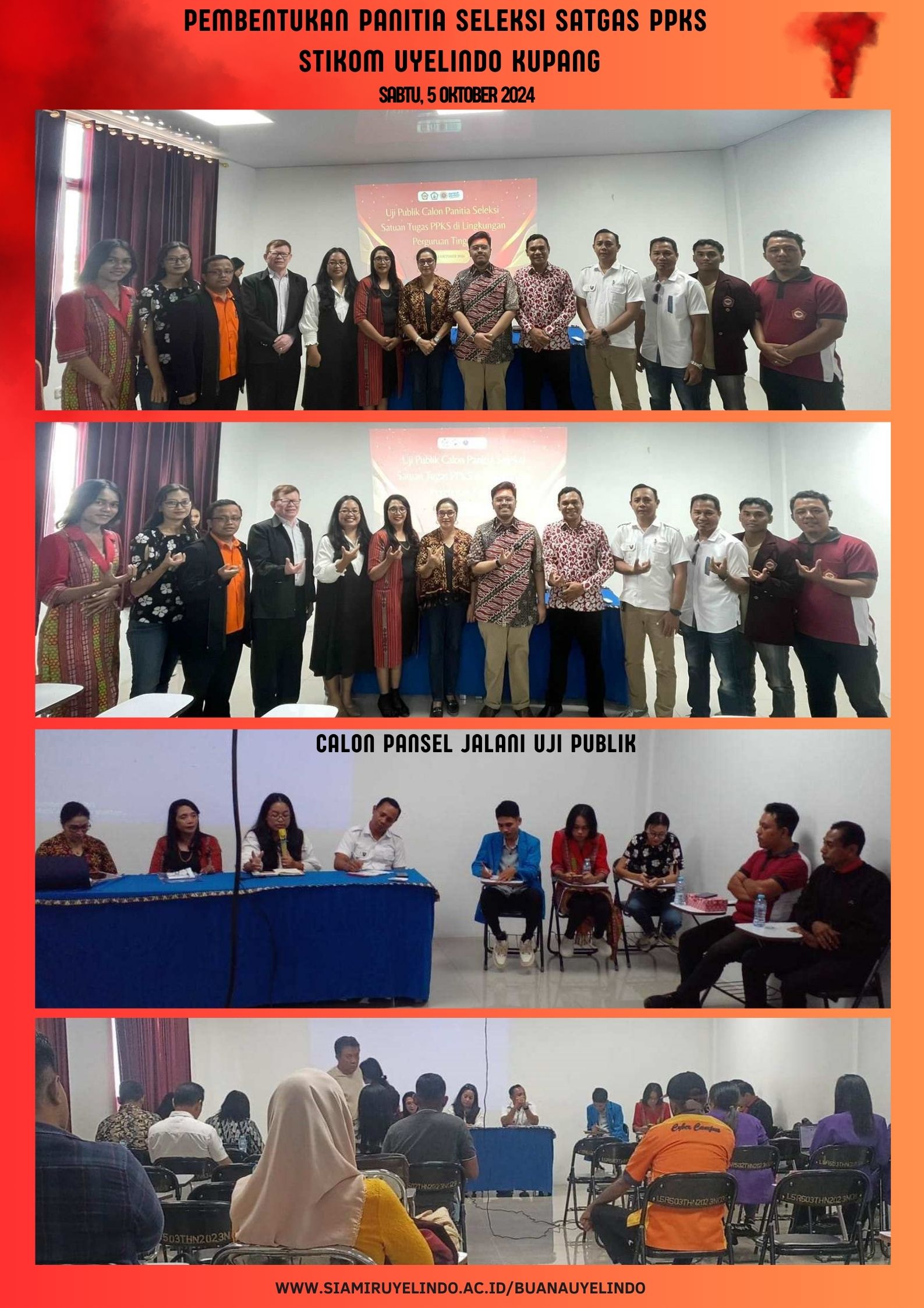 Pembentukan Panitia Seleksi Satuan Tugas (Satgas) Pencegahan dan Penanganan Kekerasan Seksual (PPKS) STIKOM Uyelindo Kupang 