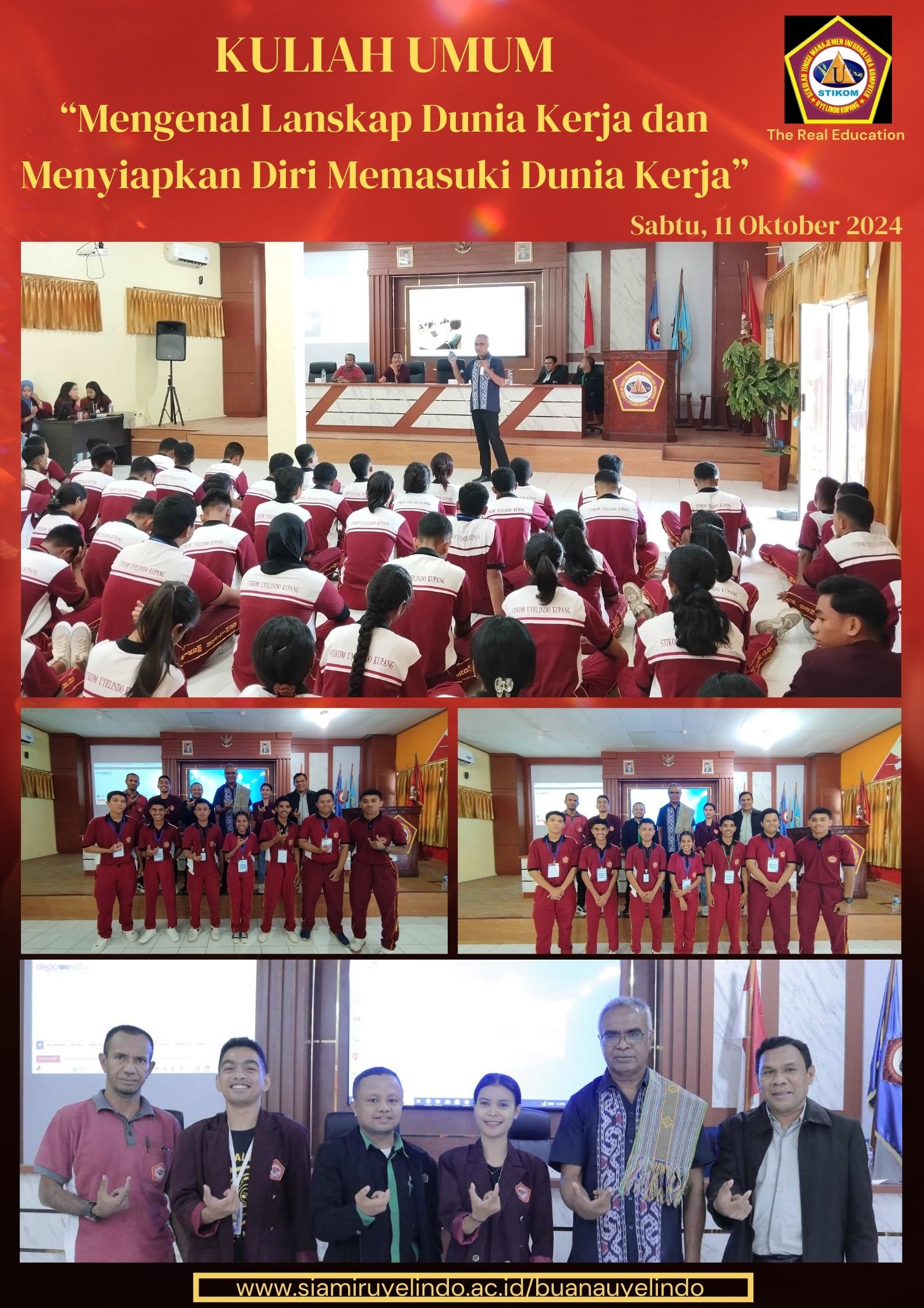 Kuliah Umum Bagi Peserta Masa Bimbingan (MABIM) Tahun Akademik 2024/2025 STIKOM Uyelindo Kupang