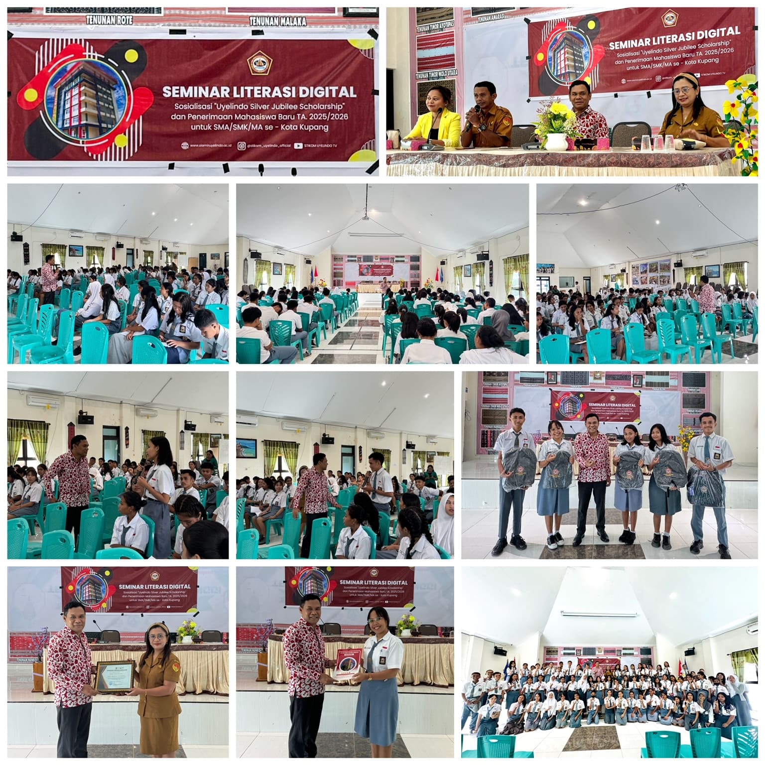 Seminar Literasi Digital dan Sosialisasi Uyelindo Silver Jubilee Scholarship di SMA Negeri 3 Kupang