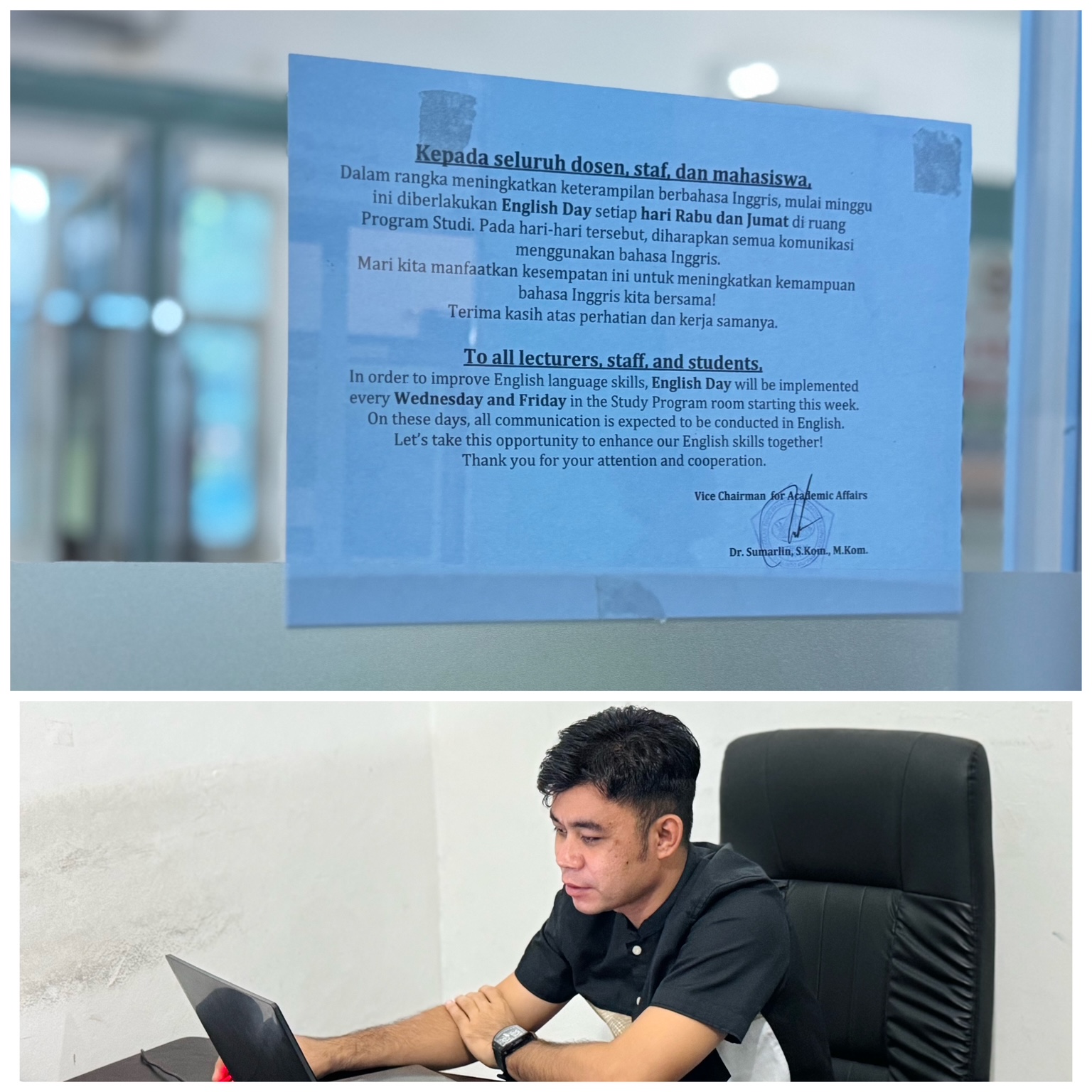 English Day di STIKOM Uyelindo Kupang